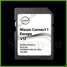 NISSAN Connect 1 V12 navigation SD CARD LATEST MAP Europe & UK 2022 - 2023