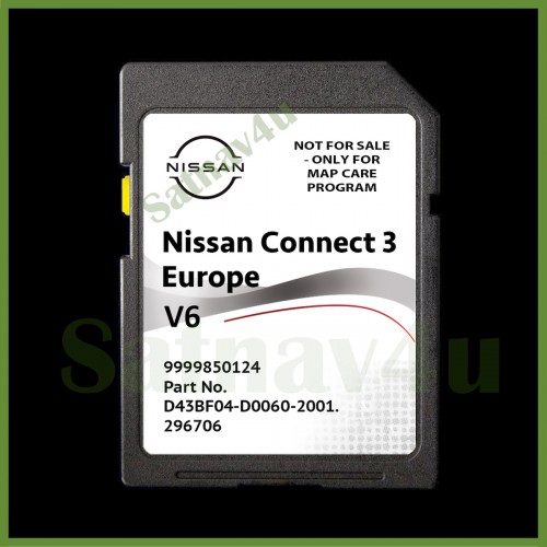 NISSAN CONNECT 2009-2013 Nav SD card MAP Micra Note Cube QASHQAI juke 25920BH00C