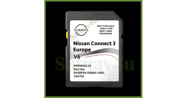 NISSAN CONNECT 2009-2013 Nav SD card MAP Micra Note Cube QASHQAI juke 25920BH00C