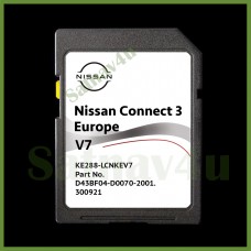 NISSAN CONNECT 3 V7 NAVIGATION SD CARD LATEST MAP EUROPE & UK 2022 - 2023