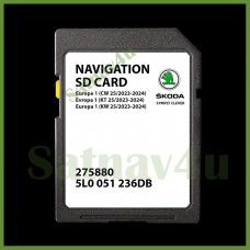 Skoda Amundsen2 MIB2 V17 Navigation SD Card Map Europe and UK Latest 2023