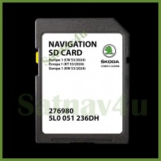 Skoda Amundsen2 MIB2 V18 Navigation SD Card Map Europe and UK Latest 2024