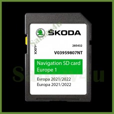 Skoda Amundsen1 MIB1 Navigation SD Card Navigation Map UK + Europe 2021
